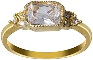 Jegyesek Gyűrűt Fényes Női Fehér Ékszer Ékszer Cirkon Divat Gyűrű Kő Gyűrűk Gyűrű Variety Pack