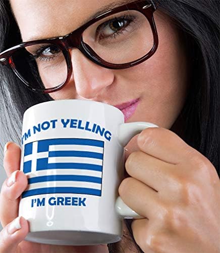 Nem Kiabálok én görög Görögország Görögök Kerámia Kávés Bögre Tea Csésze Ünnep a Karácsony, a Hanuka Ajándék Férfi & Nő