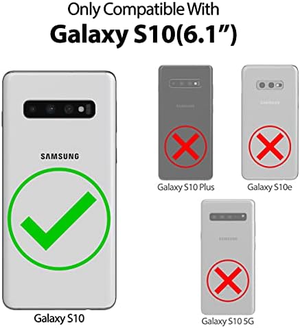 GOOSPERY Kék Hold Tárca a Samsung Galaxy S10 Esetben (2019) Bőr Stand Flip Cover (Pink)