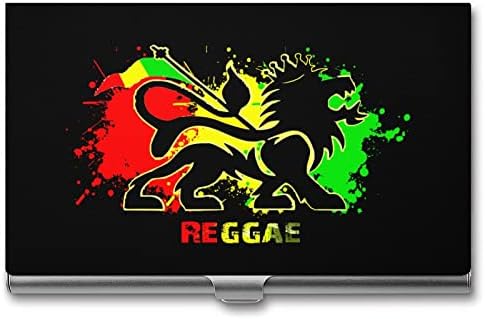 Oroszlán Reggae Jamaicából névjegykártya tartó Fém Zsebében Üzleti Kártya Esetben Személyre szabott Kártya Tárca a Férfiak
