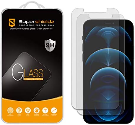 (2 Csomag) Supershieldz csillogásmentes (Matt) Screen Protector Célja, iPhone 12-iPhone 12 Pro (6.1 hüvelyk) [Edzett Üveg]
