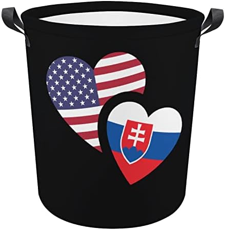 Szlovákia amerikai Zászló Nagy Szennyesben Összecsukható Kosárban Tartós Tároló Kosár Játék Szervezője