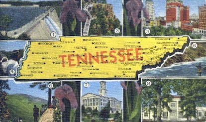 Chattanooga, Tennessee Képeslap
