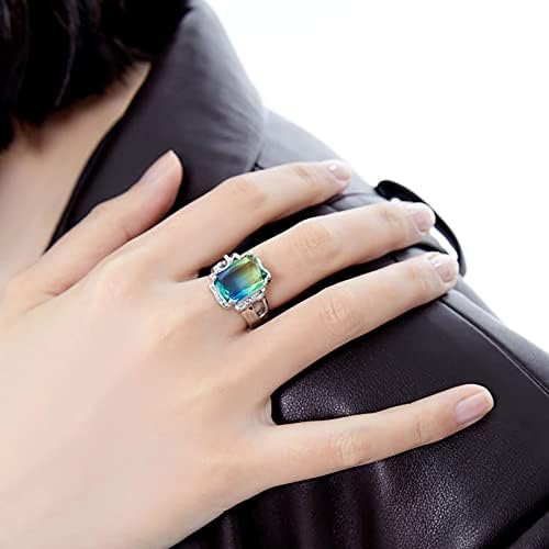 2023 Új Állítható Gyűrű Nyitó Eljegyzési Kerek Vágott Zircons Nők Esküvői Gyűrű, Ékszerek, Gyűrűk, Nő Gyűrű Fiú (Ezüst, Egy