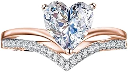 A Szerelem Alakú Nagy Strasszos Gyűrű Gyémánt Jegygyűrű Elegáns Geometria Strasszos Gyűrű Teljes Gyémánt Gyűrűk Nők