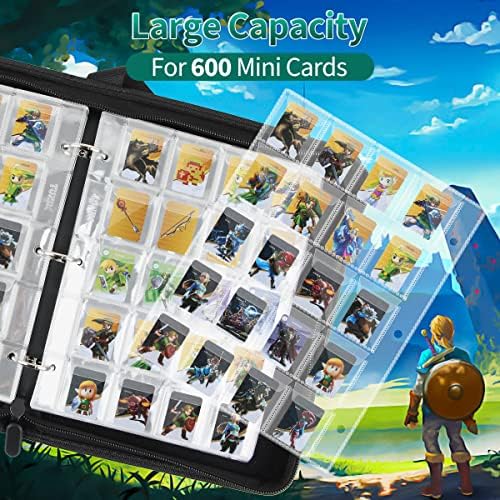 JoyHood Kártya Kötőanyag a Zelda Levegőt a Vad Amiibo Kártyát - Kártya-tartó Mappa Ujjú - Játék Gyűjtemény Kártya Album Kompatibilis