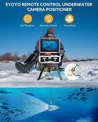 Eyoyo Víz alatti Halászat Fényképezőgép w/DVR, illetve Állvány Panner inch LCD Monitor 1000TVL Halászati Fényképezőgép w/