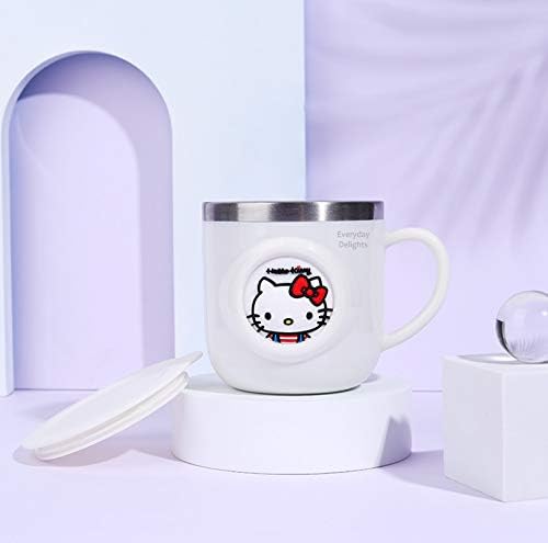 Mindennapi Örömök Sanrio Hello Kitty Fehér Rozsdamentes Acél Szigetelt Csésze Fedő, 260ml