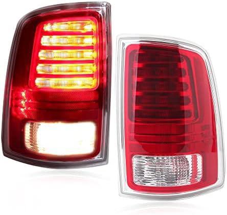 KAPAMZ Utas Oldali hátsó Lámpa Szerelvény Kompatibilis 2013-2018 Dodge Ram 1500 2014-2018 Ram 2500 3500 LED Izzó Clear &
