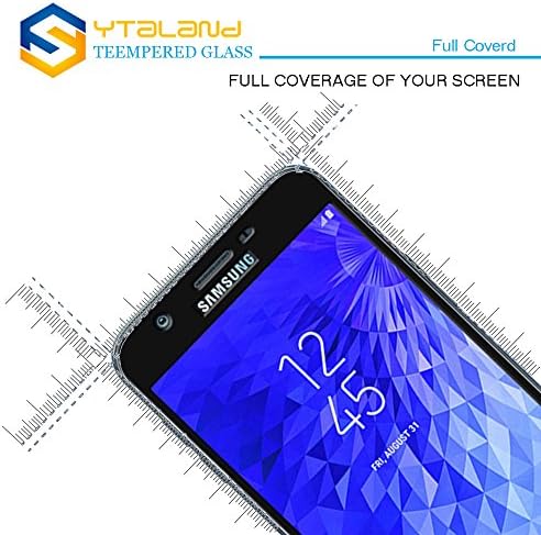 Ytaland [2 Csomag] képernyővédő fólia Samsung Galaxy J7 Finomítani a 2018-as, [ Teljes Ragasztó ] [ Teljes Lefedettség ]