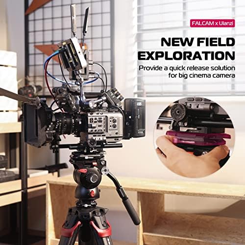 FALCAM F50 Tér gyorskioldó Kit a Nagy Mozi Fényképezőgép, Kamera Szerelés Adapter QR Rendszer, 50 mm-es Alumínium Kamera
