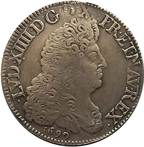 1690-Ben A Francia Érme Tiszta Réz Bevonatú Ezüst Actique Érmék Kézműves CollectionCoin Gyűjtemény Emlékérme