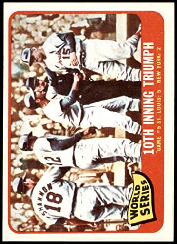 1965 Topps 136 1964-Es World Series - Játék 5-10 Játékrész Diadal Tim McCarver/Bill Fehér/Dick Garas/Mike Shannon St.