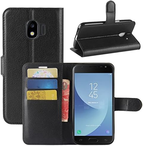 Galaxy J2 Pro 2018 Esetben, Fettion Prémium PU Bőr Pénztárca Flip Phone Védő burkolata Kártya nyílás, Mágneses Bezárása Samsung