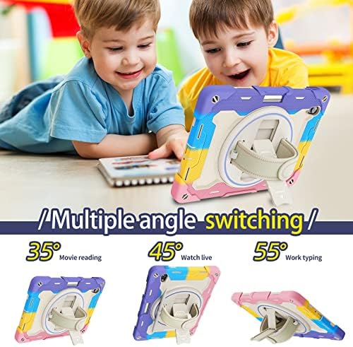 Tablet Táskák Gyerekek Esetében OPPO Pad 11 ,Multi-Angle Rugalmas Tartóval+360° - Ban Állítható, Forgatható csuklópánt Három-az-egyben
