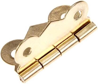 40Pcs 25mm*20mm Arany Pillangó Mini Ajtó Zsanérok Szekrény Fiókjában ékszerdoboz Dekoratív Zsanér Bútor Hardver Csavarokkal