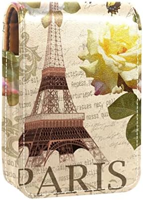 Mini Rúzst a Tükör a Táskáját, Vintage Eiffel-Torony, valamint a Rózsák Hordozható Esetben Jogosult Szervezet