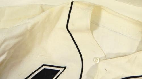 2001 Pittsfield Astros Kevys Garcia 12 Játék Használt Fehér Jersey 100 Évvel P 0 - Játék Használt MLB Mezek