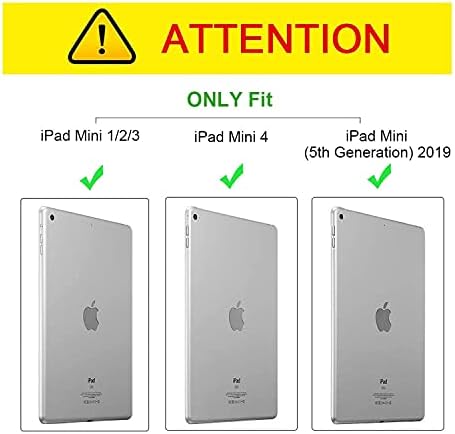 iPad Mini 5/Mini 4 Esetben, az iPad Mini 1/2/3 az Esetben, Állítható Állvány Auto Wake/Sleep Smart Case Apple iPad Mini 5./4.