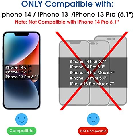 amFilm OneTouch Kompatibilis az iPhone 14 6.1/iPhone 13/iPhone 13 Pro 6.1 Screen Protector Edzett Üveg Szélét Teljes Lefedettség