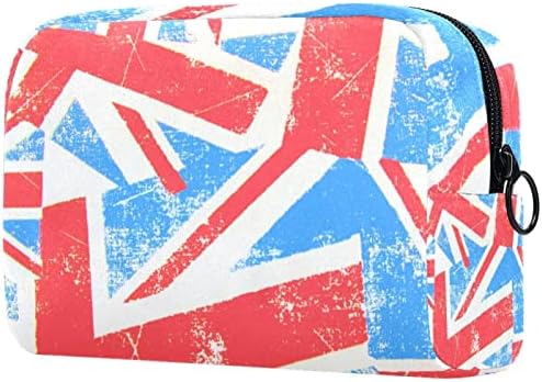Tisztálkodási Táska, Utazási Smink Kozmetikai Táska, Nők, Férfiak, Vintage Művészeti Brit Zászló