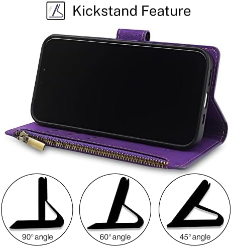 Antsturdy Samsung Galaxy S8 5.8 Tárcája az Esetben, Luxus PU Bőr Folio Flip Védő Fedél csuklópánt [RFID-Blokkoló] [Cipzár