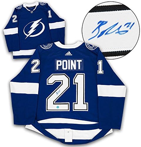 Brayden Pont Tampa Bay Lightning Dedikált Adidas Jersey - Dedikált NHL-Mezek