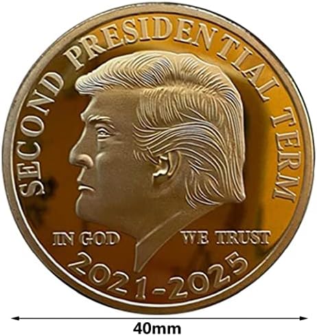 Zonster Arany Érme Amerikai Donald Trump Második Elnöki Ciklus 2021-2025 Isten Gyűjthető Érmék