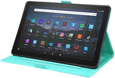 Tok Kompatibilis a Kindle Fire HD 8 Tablet 2018/2017/ Esetben 8./7./6. Pillangó Dombornyomott Összecsukható Állvány védőburkolat