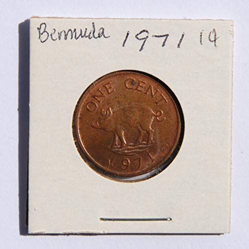 1971 BM Bermuda-Elizabeth II - a Vaddisznó 1 Cent Nagyon finom részletek