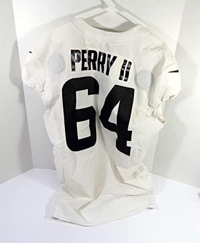 2021 Cleveland Browns Roderick Perry II. 64 Játék Használt Fehér Gyakorlat Jersey 48 9 - Aláíratlan NFL Játék Használt Mezek