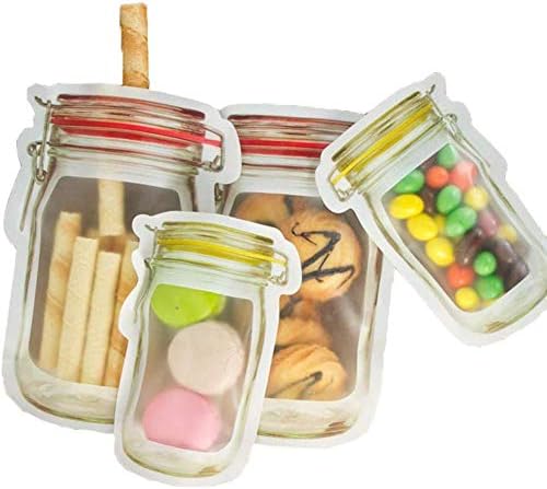 Befőttesüvegben Cipzár Táskák Élelmiszer Tárolására Snack lesz zárható zacskókra Újrafelhasználható Pecsét Élelmiszer Tároló
