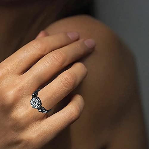 2023 Új Ékszer Gyűrű Gyűrűk Nők Méret Piros 510 Cirkon Ujját Esküvői Ajándék Alufelni Gyűrű Színes Akril Gyűrűk (Fekete,