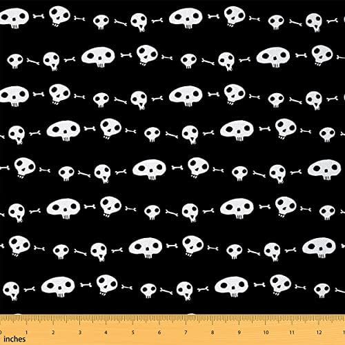 Koponya Csont Külső Szövet által Az Udvaron,Rajzfilm Csontváz Szövet, a Gyerekek, a Felnőttek Székek DIY,Geometriai Splicing
