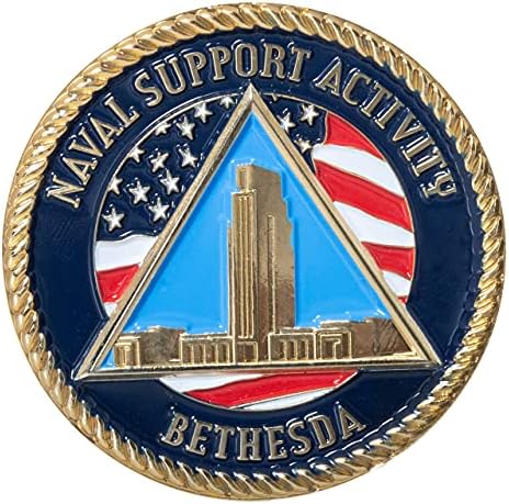 Egyesült Államok haditengerészete a Tengeri Támogatás Tevékenység Bethesda Kihívás Érme, Kék Bársony Kijelző Doboz