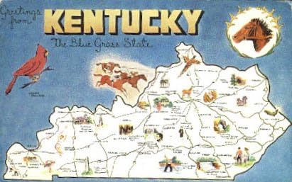 Üdvözlet, Kentucky Képeslap