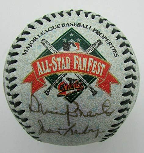 1992-ben All-Star FanFest által Aláírt 15 Baseball Gibson Spahn Roberts Doby HOF 149807 - Dedikált Baseball