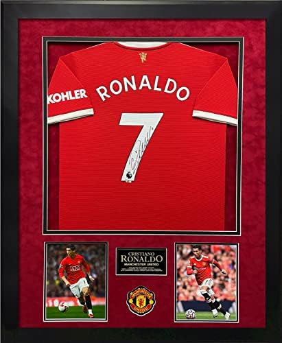 Cristiano Ronaldo Autogramot Jersey-Ben, A Manchester United - Dedikált Foci Mezek