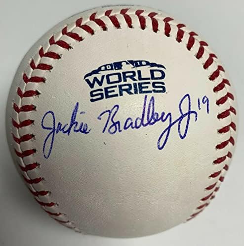 Jackie Bradley Ifjabb Aláírt '18 World Series Red Sox Baseball MLB COA JD169876 - Dedikált Baseball