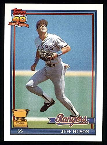 1991 Topps 756 Jeff Huson Texas Rangers (Baseball Kártya) NM/MT Rangers
