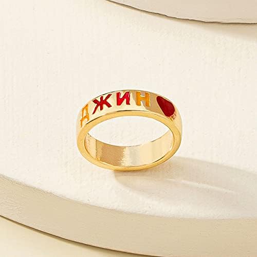 Egyszerű Gyűrűk, a Nők Színes Levél Olaj Csöpög Gyűrű jegygyűrű Női Retro Sima Gyűrű Ajándék Barátok, Szeretők (J, A)