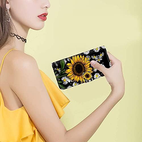 MZELQ Célja a Samsung Galaxy S21 Ultra Tárca az Esetben a Kártya Birtokosának a Nők, a Lányok Virágot, Virágos Napraforgó