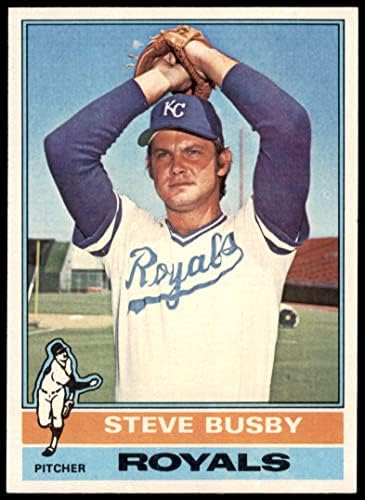 1976 Topps 260 Steve Busby Kansas City Royals (Baseball Kártya) NM+ Uralkodók