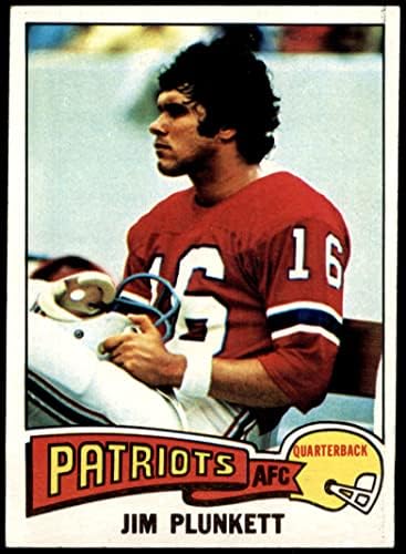 1975 Topps 321 Jim Plunkett New England Patriots (Foci Kártya) EX/MT+ Hazafiak Stanford