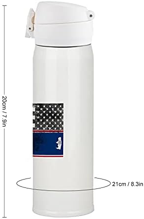 USA Wyomingi Állami Zászló Rozsdamentes Acél Szigetelt Üveg Vizet Bögre Tea Csésze Sport Kerékpáros Túrázás