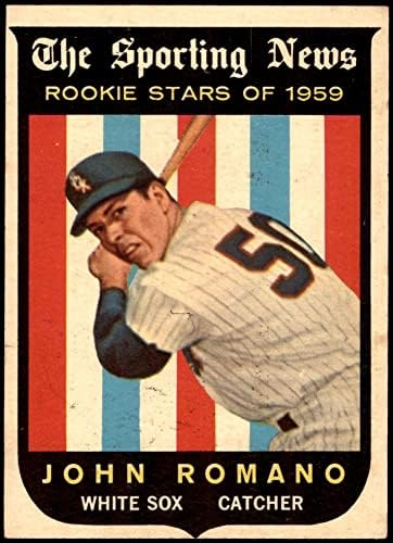 1959 Topps 138 John Romano Chicago White Sox (Baseball Kártya) EX/MT White Sox