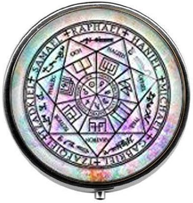 Hét Arch Angyalok Védelem Amulett Michael Arkangyal Ékszerek Angyal Ékszerek - Art Fotó Tabletta Doboz Varázsa Tabletta Doboz