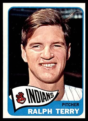 1965 Topps 406 Ralph Terry Cleveland indians (Baseball Kártya) EX Indiánok