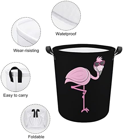 Aranyos Napszemüveg Flamingo Összecsukható Kosárban Tároló Szennyesben Nagy Játék Szervező Kosár