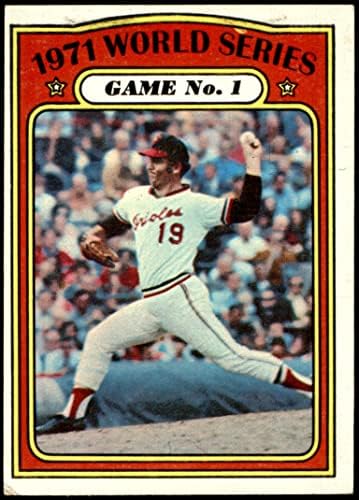 1972 Topps 223 1971-Es World Series - Játék 1 Dave McNally Pittsburgh/Baltimore-i Kalózok/Orioles (Baseball Kártya) VG